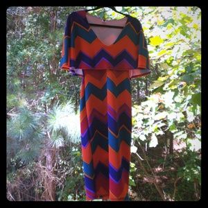 Chevron Multicolored Dress